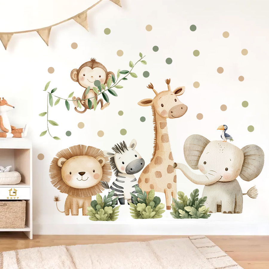 Baby Girl Nursery Quotes - Boho floresta animais adesivos de parede
