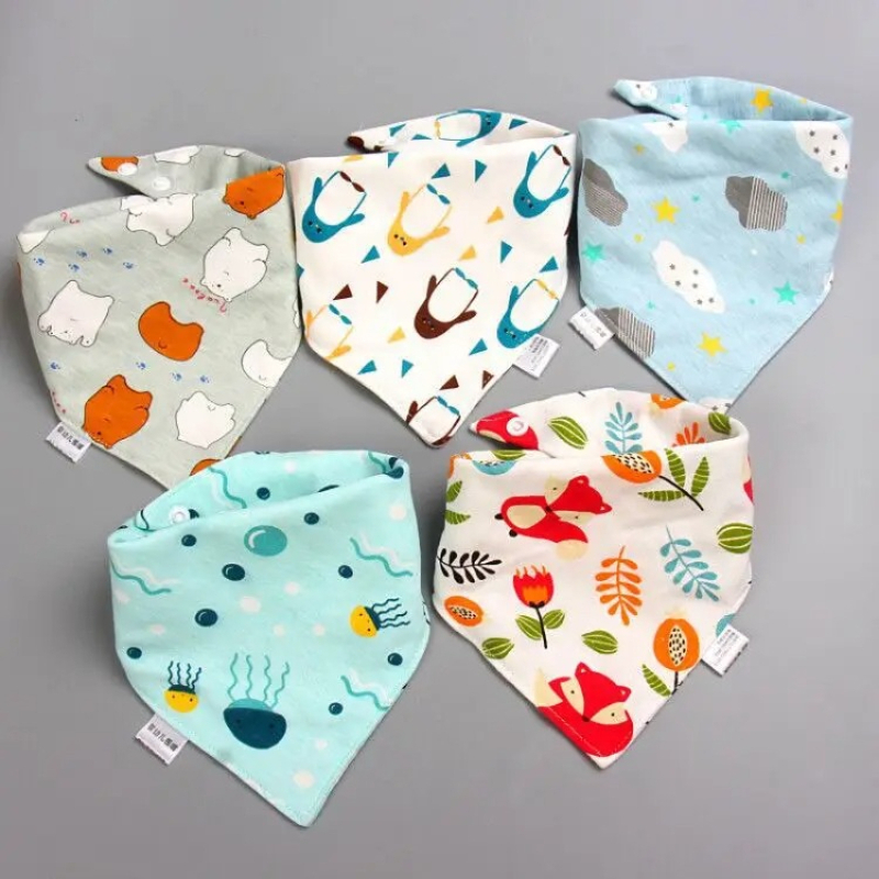 Baby Nursery Boy - 5 pçs/set bebê bandana babadores cachecol