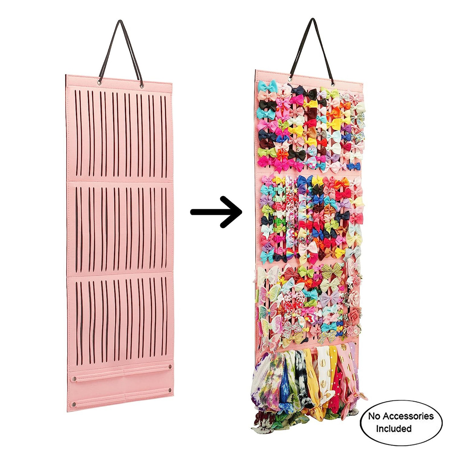 Baby Nursery Decor Girl - Suporte de arcos de cabelo, grampos