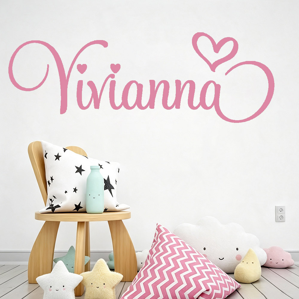Baby Nursery Decor Girl - Adesivos de Parede para Quartos de