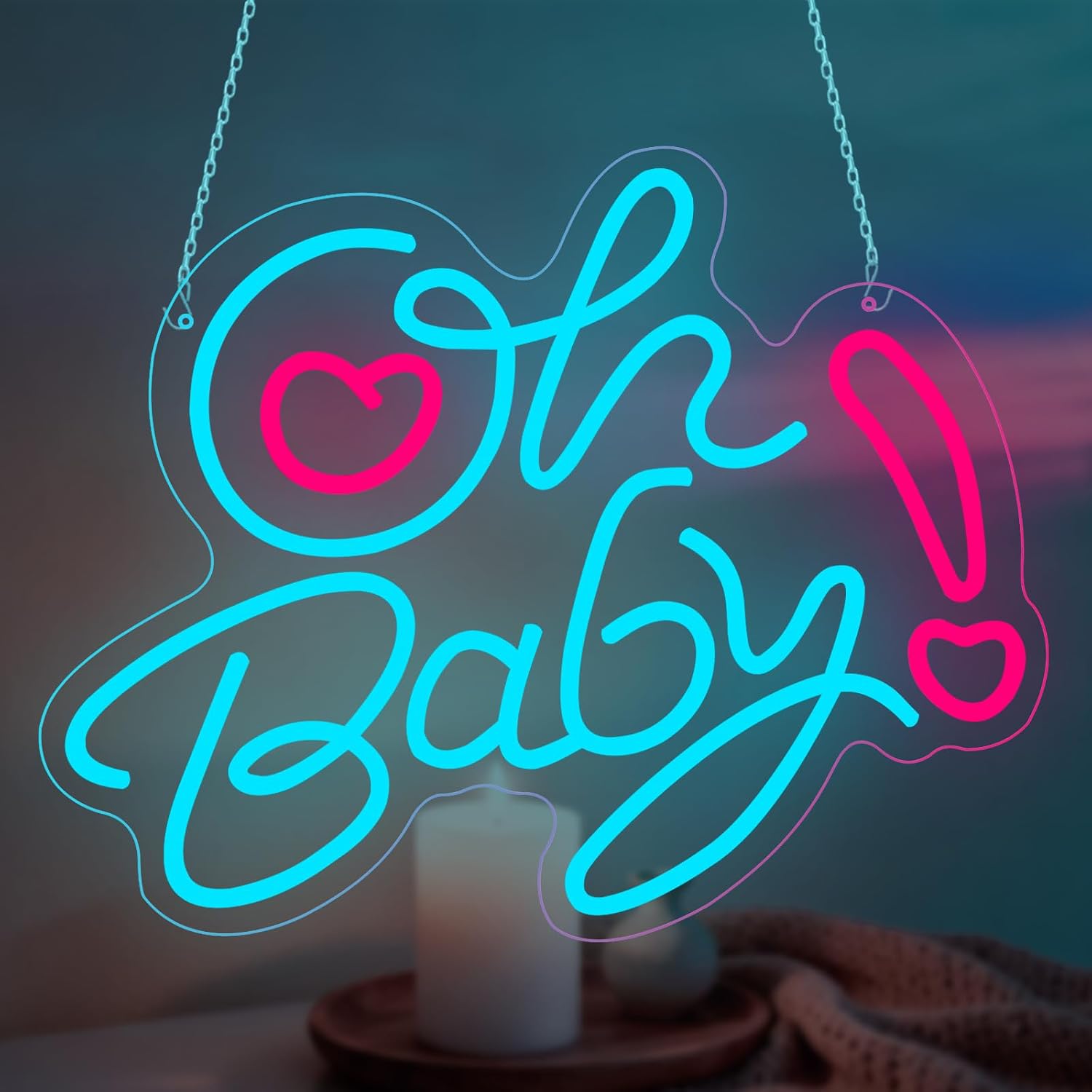Letreiro de Neon LED 'Oh Baby' - Baby Nursery Wall Lights avaliação e preço