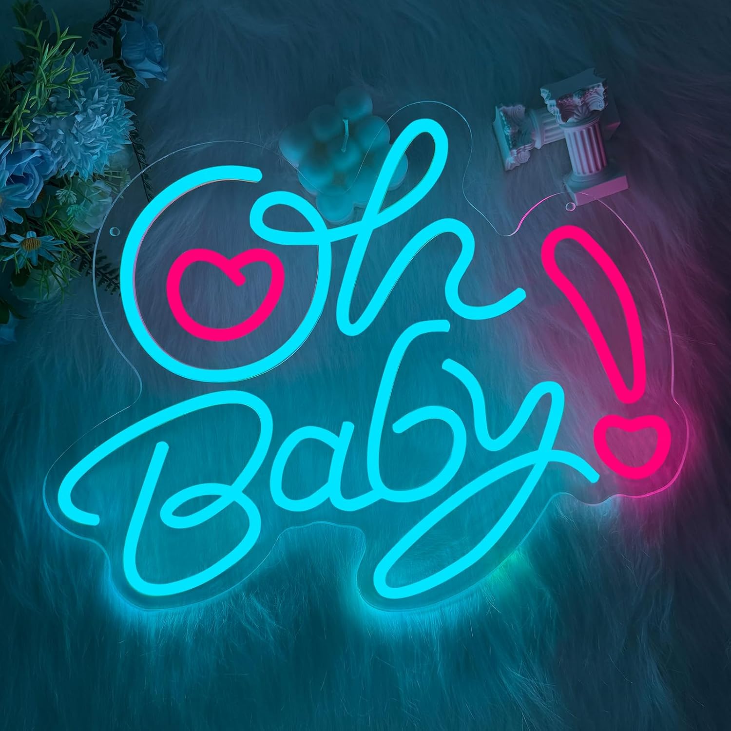 Letreiro de Neon LED 'Oh Baby' - Baby Nursery Wall Lights avaliação e preço