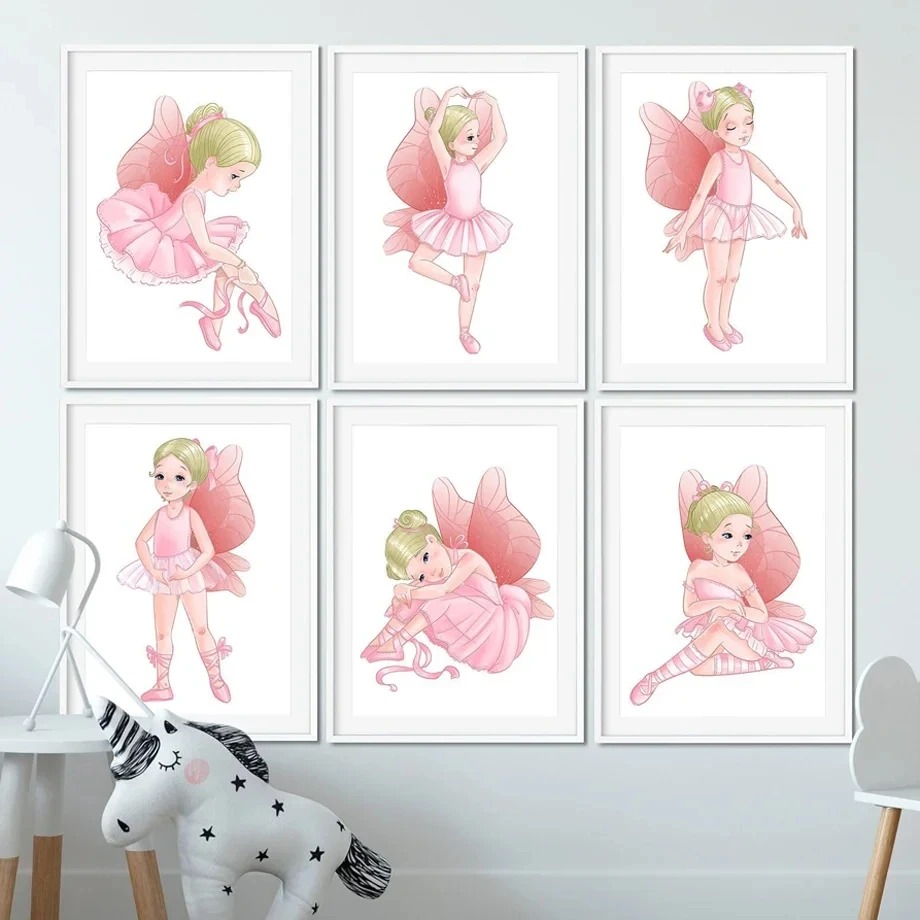 Arte de parede para quarto de  - Baby Nursery Decor Girl avaliação e preço