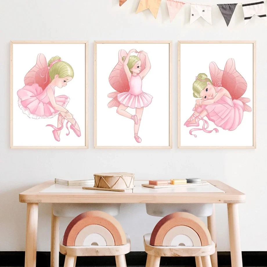 Arte de parede para quarto de  - Baby Nursery Decor Girl avaliação e preço