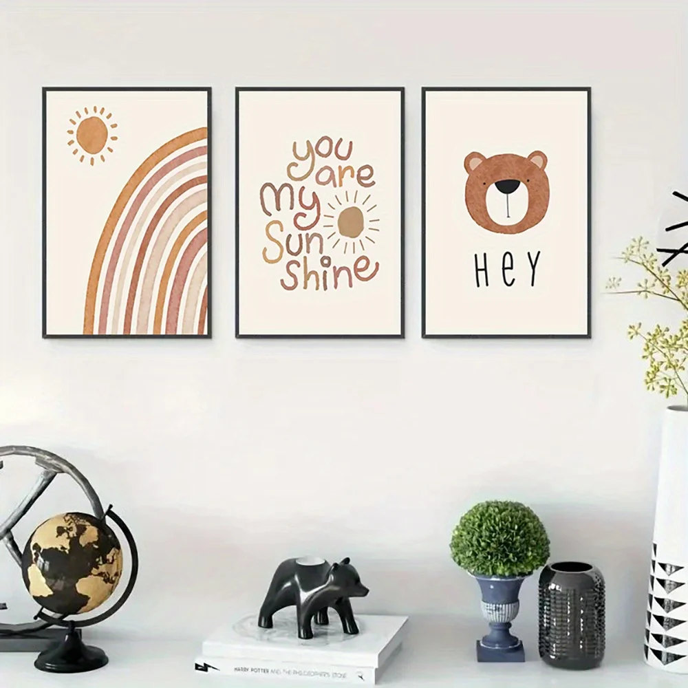 (Sem moldura) Conjunto de 3 qu - Baby Nursery Frames avaliação e preço